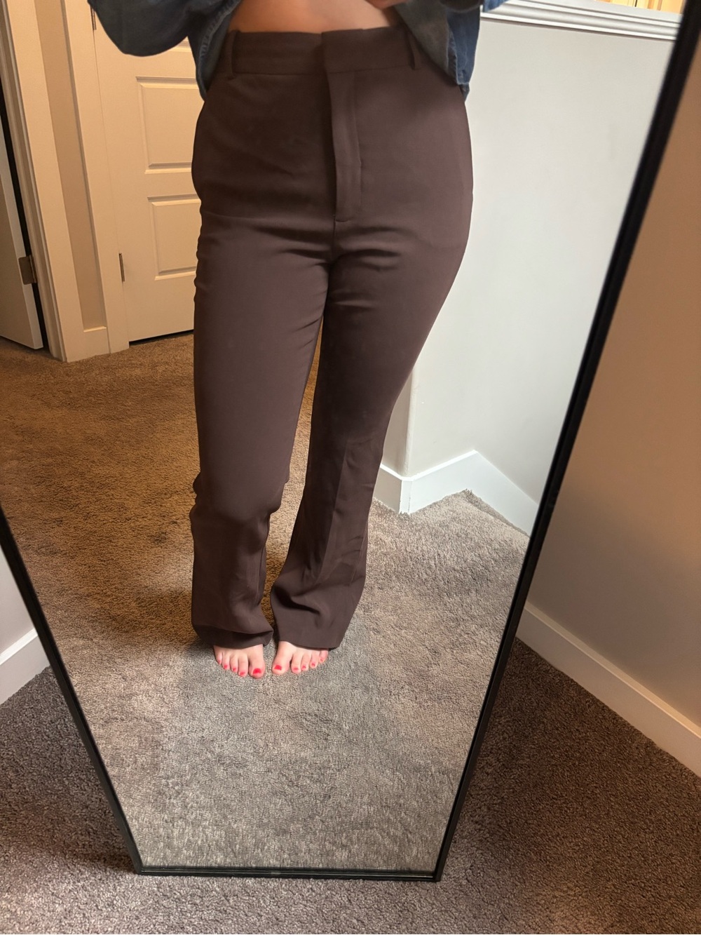 Aritzia Babaton Publish Pant Chocolate Brown Size 6